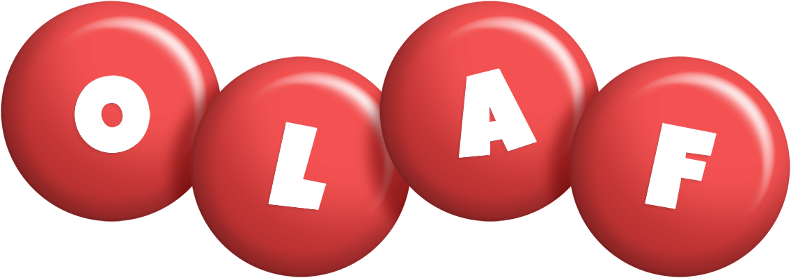 Olaf candy-red logo