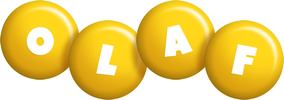 Olaf candy-yellow logo