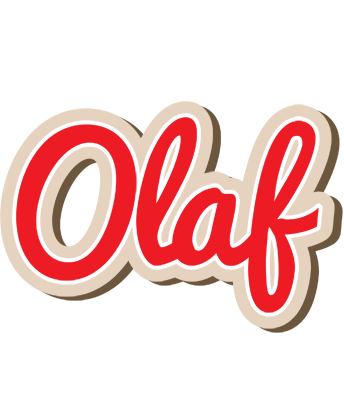 Olaf chocolate logo