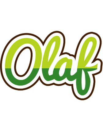 Olaf golfing logo