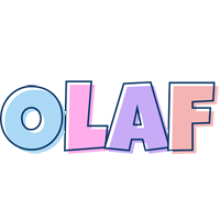 Olaf pastel logo