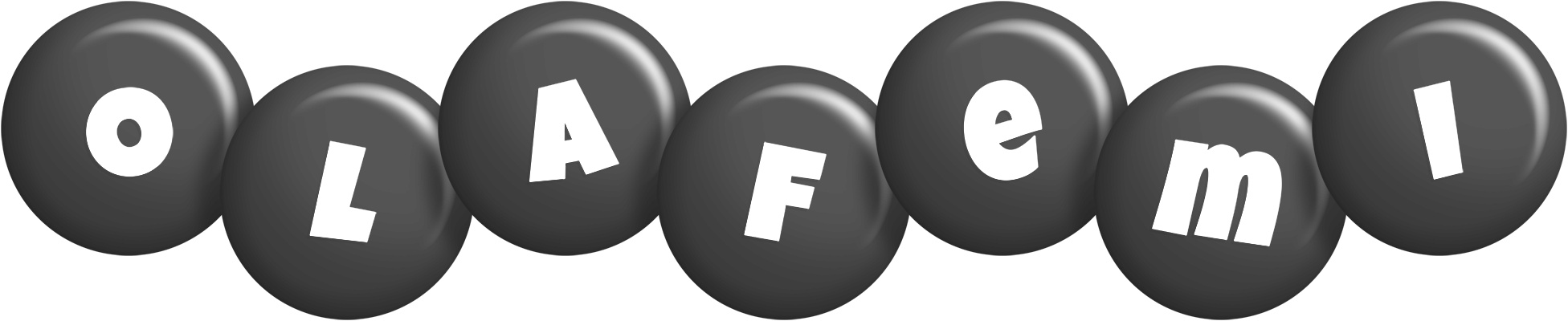 Olafemi candy-black logo
