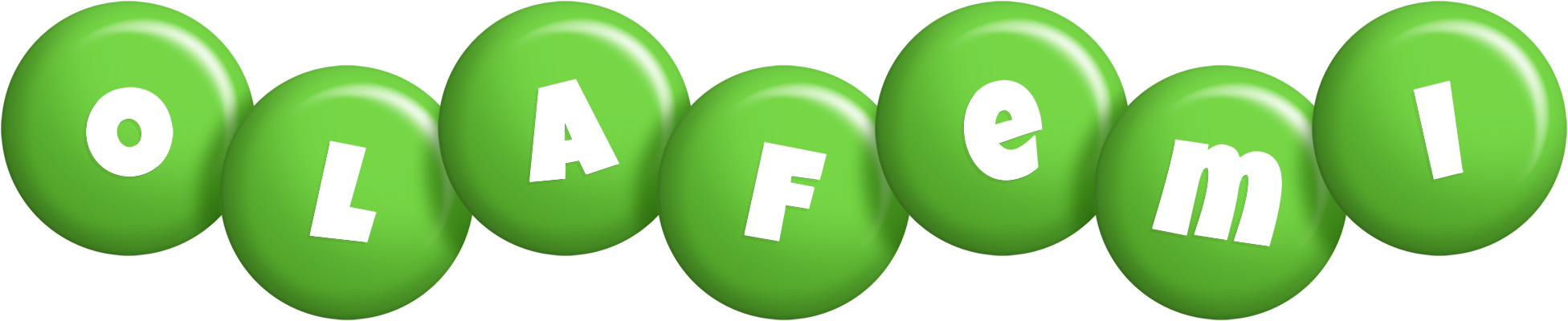 Olafemi candy-green logo