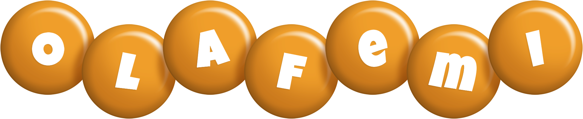 Olafemi candy-orange logo