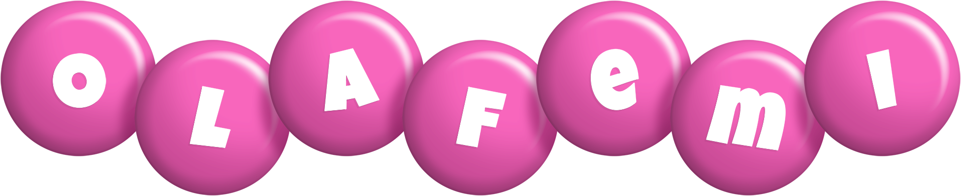 Olafemi candy-pink logo