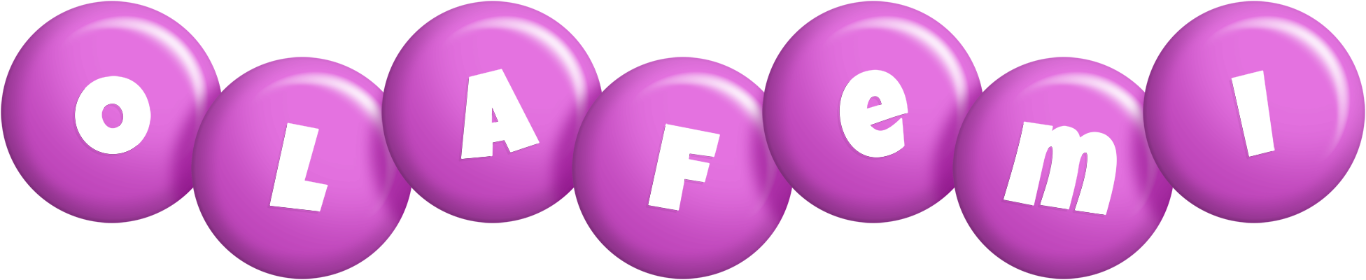 Olafemi candy-purple logo