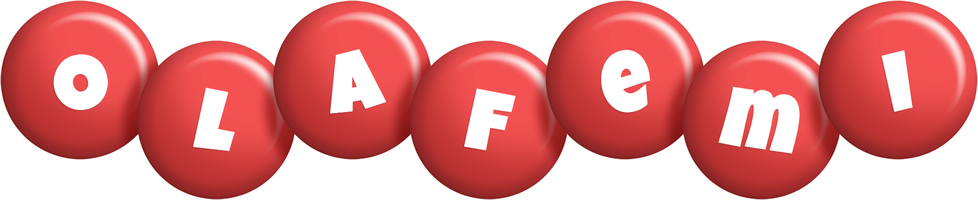 Olafemi candy-red logo