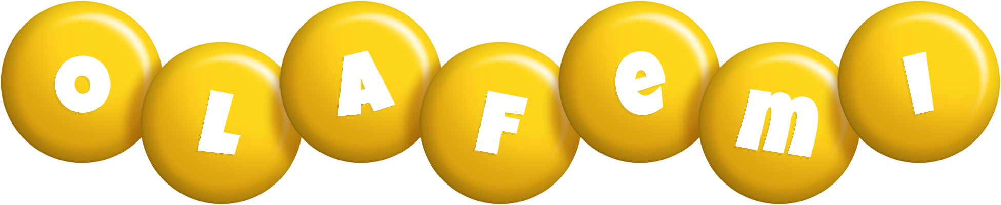 Olafemi candy-yellow logo