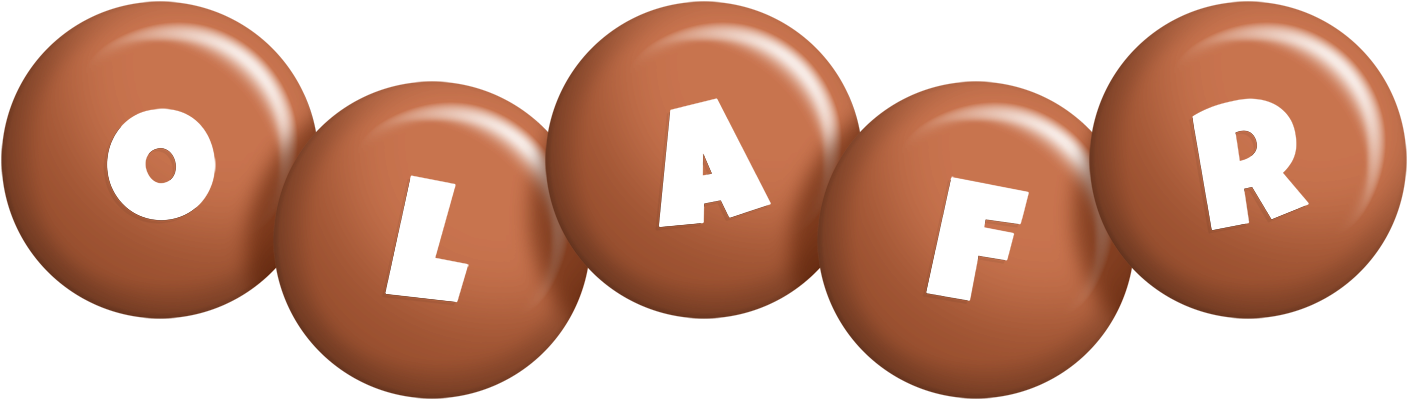 Olafr candy-brown logo