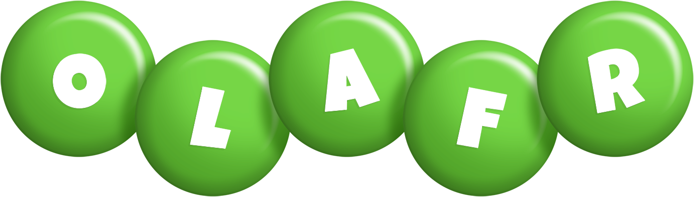 Olafr candy-green logo