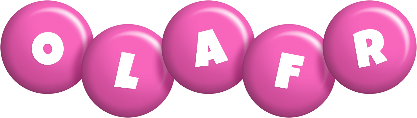 Olafr candy-pink logo