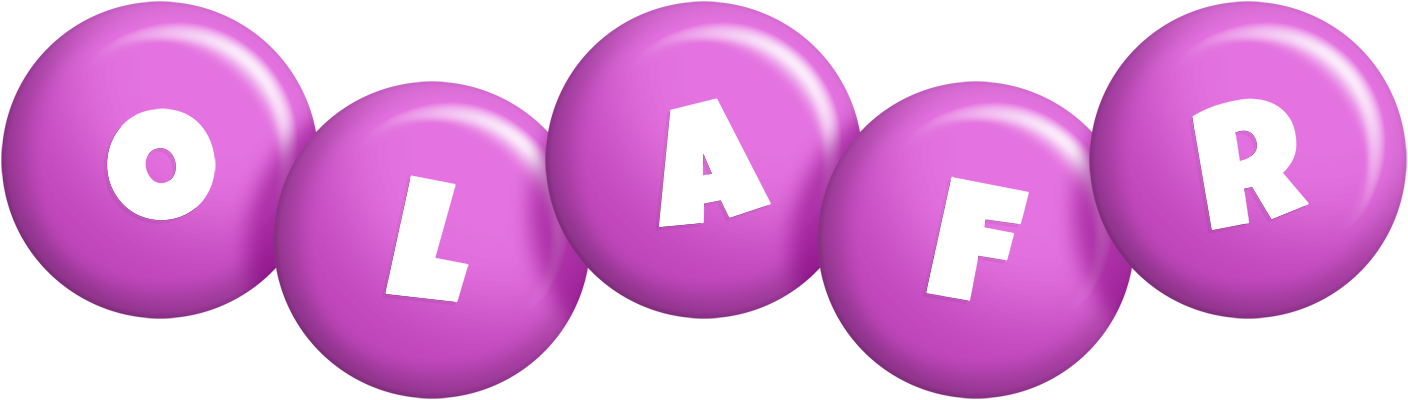 Olafr candy-purple logo