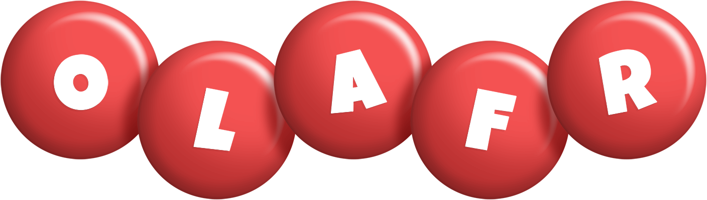 Olafr candy-red logo