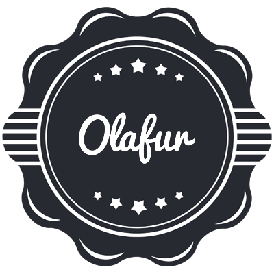 Olafur badge logo