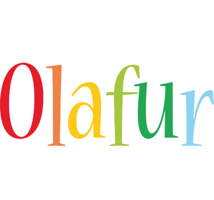 Olafur birthday logo