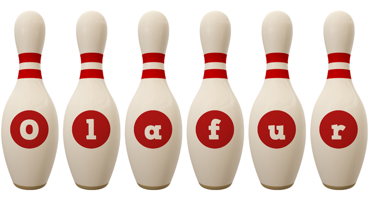 Olafur bowling-pin logo