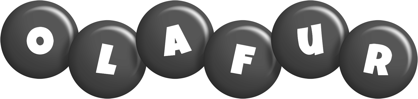 Olafur candy-black logo