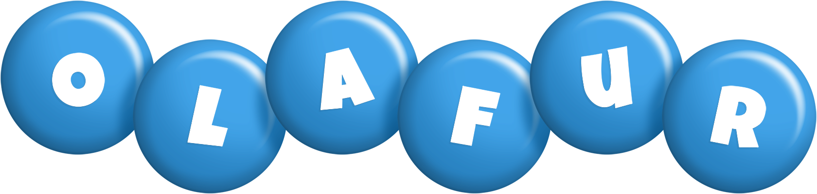 Olafur candy-blue logo