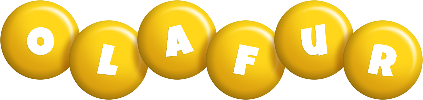 Olafur candy-yellow logo