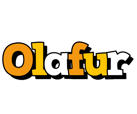 Olafur cartoon logo