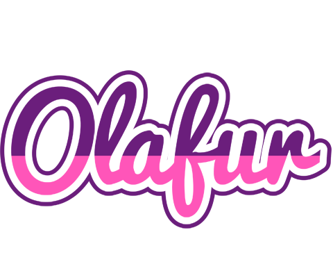 Olafur cheerful logo