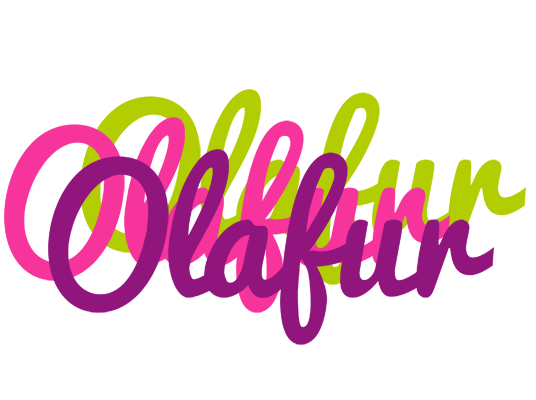 Olafur flowers logo