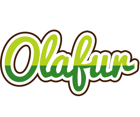 Olafur golfing logo