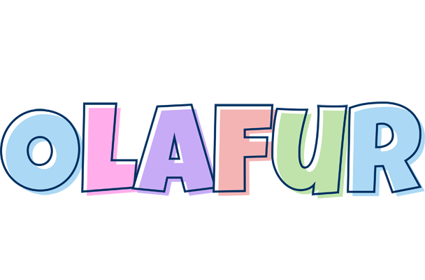 Olafur pastel logo