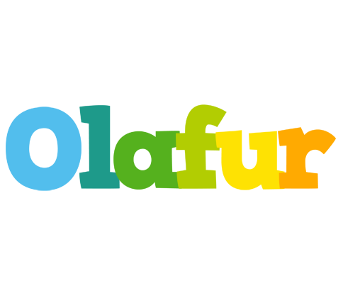 Olafur rainbows logo