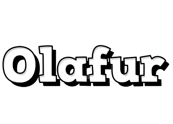 Olafur snowing logo