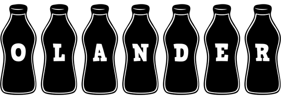 Olander bottle logo