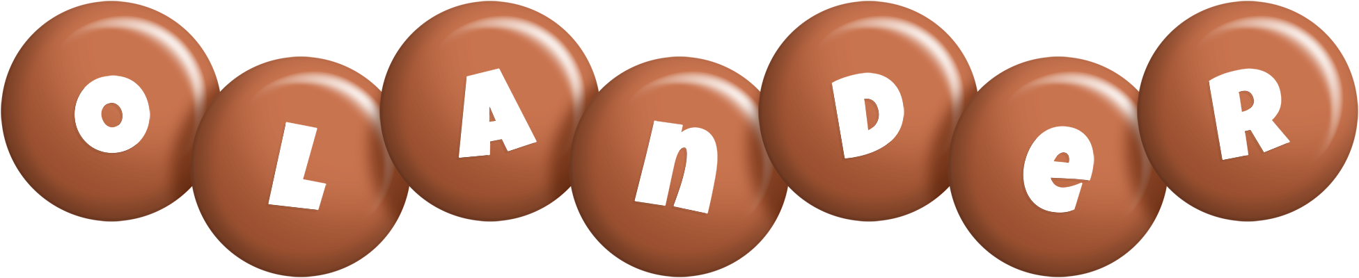 Olander candy-brown logo