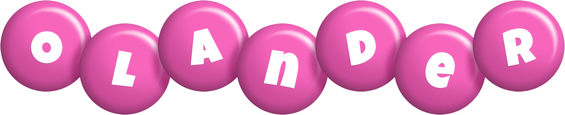 Olander candy-pink logo