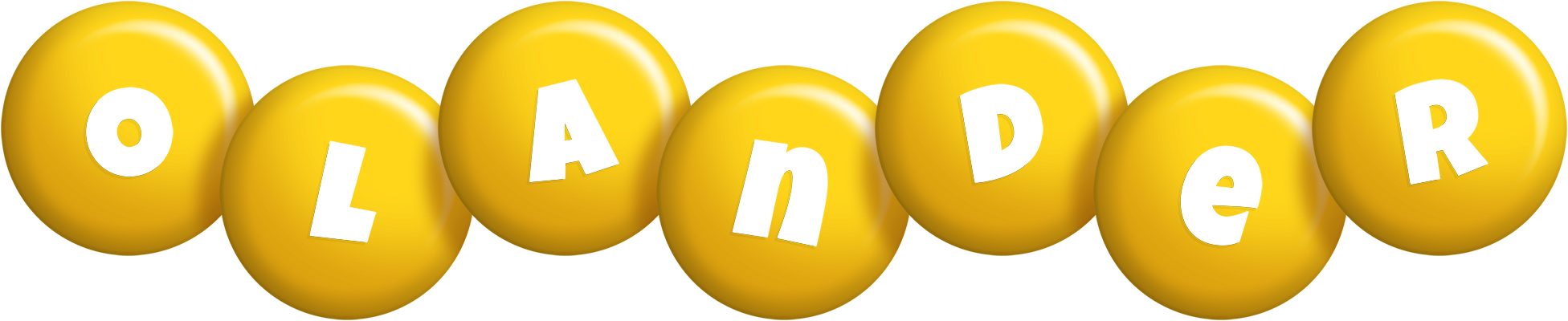 Olander candy-yellow logo
