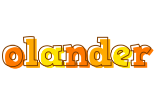 Olander desert logo