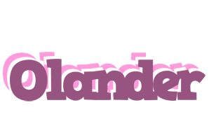 Olander relaxing logo