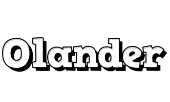 Olander snowing logo