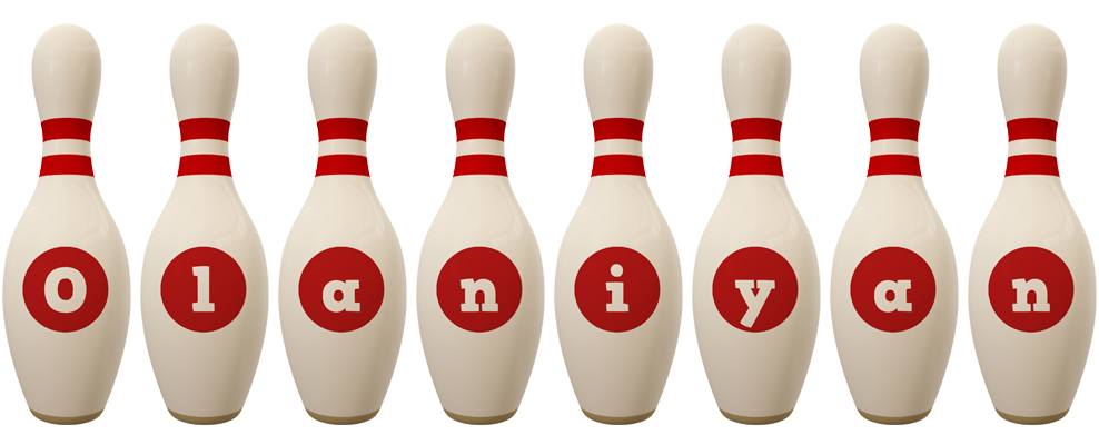 Olaniyan bowling-pin logo