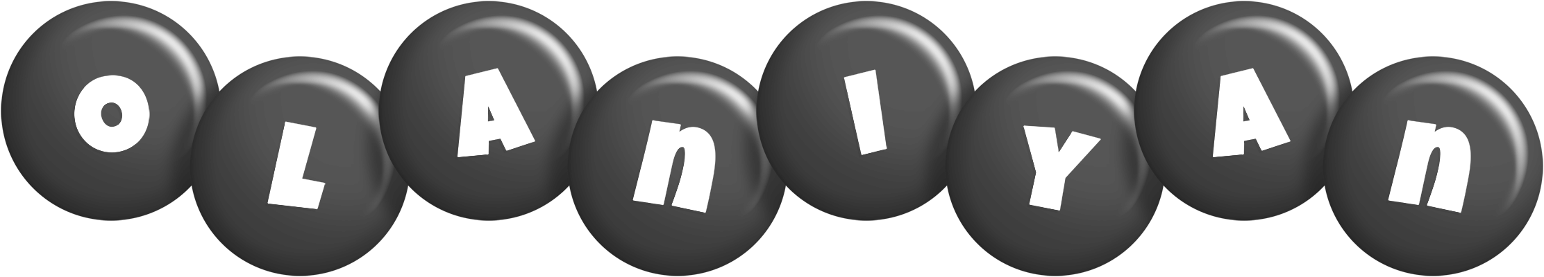 Olaniyan candy-black logo