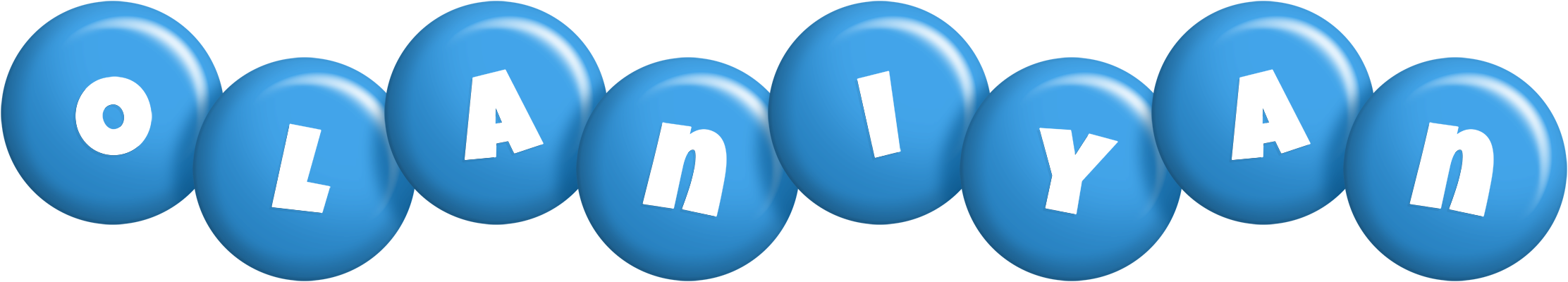 Olaniyan candy-blue logo