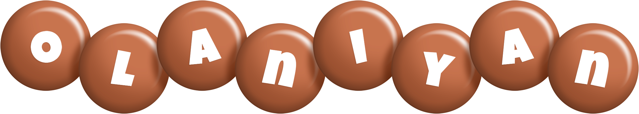 Olaniyan candy-brown logo