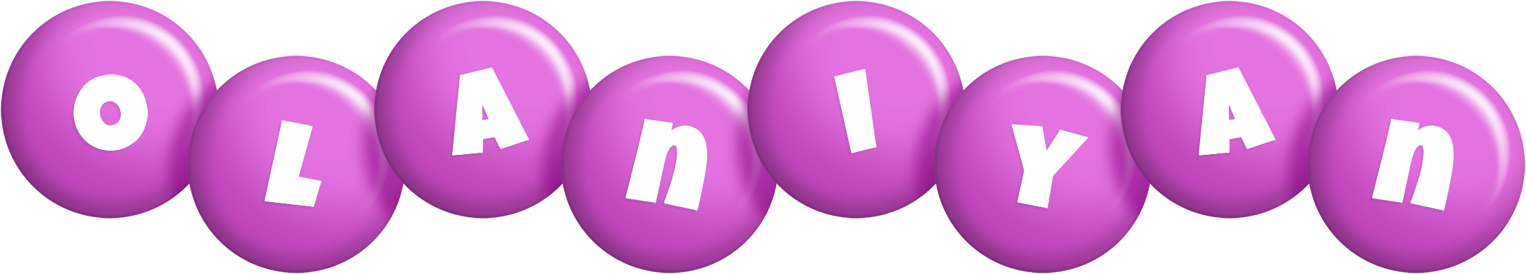 Olaniyan candy-purple logo