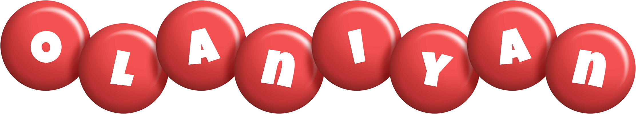 Olaniyan candy-red logo