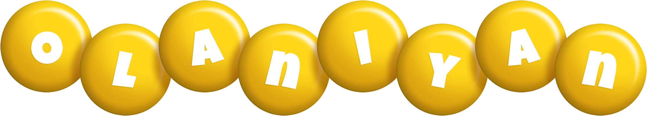 Olaniyan candy-yellow logo