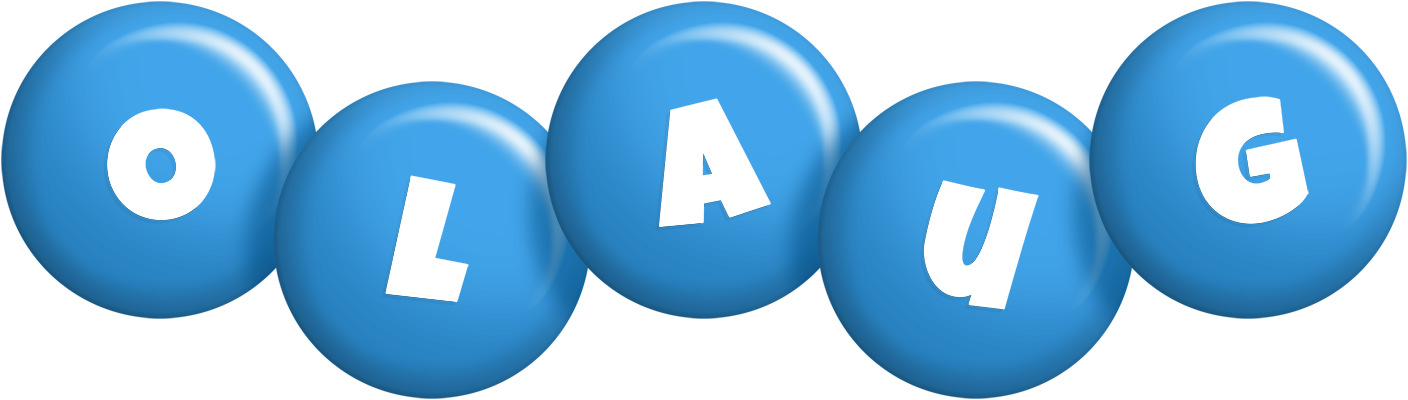 Olaug candy-blue logo