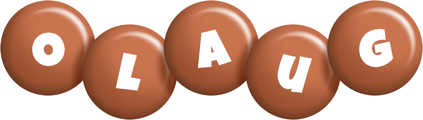 Olaug candy-brown logo