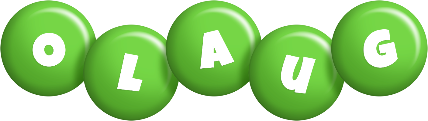 Olaug candy-green logo