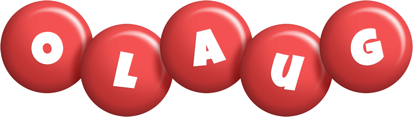 Olaug candy-red logo