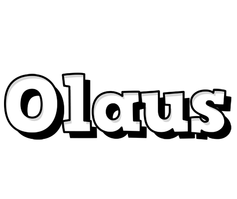 Olaus snowing logo