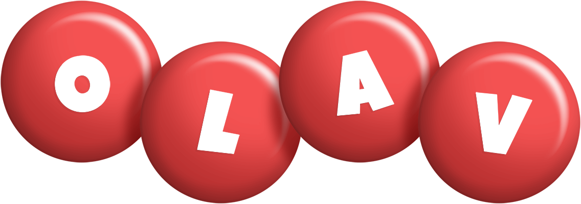Olav candy-red logo
